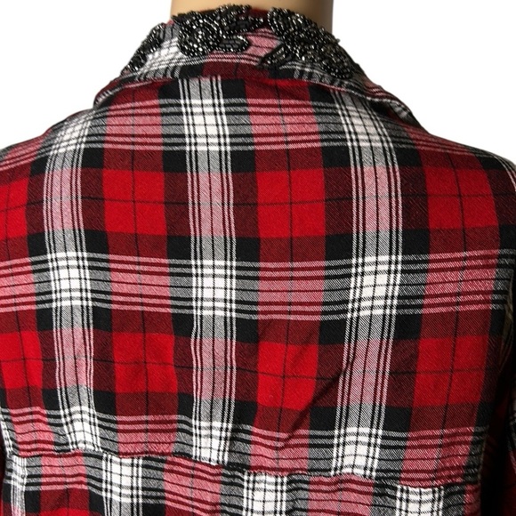 Zara shirt,womenS,checkered,plaid,boxy,bow,,beaded,rodeo
Country concert! - Picture 12 of 16